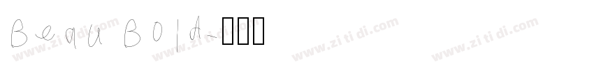 Beau Bold字体转换